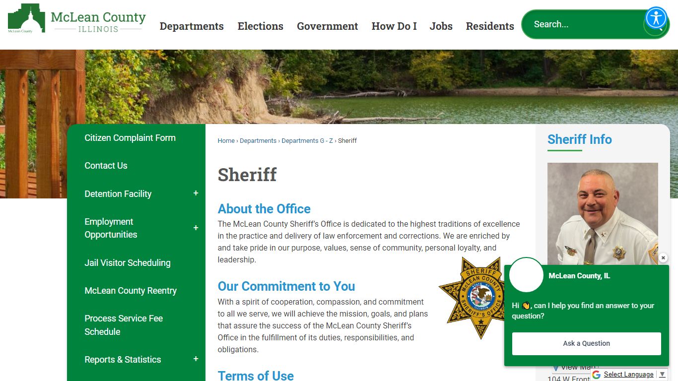Sheriff | McLean County, IL - Official Website